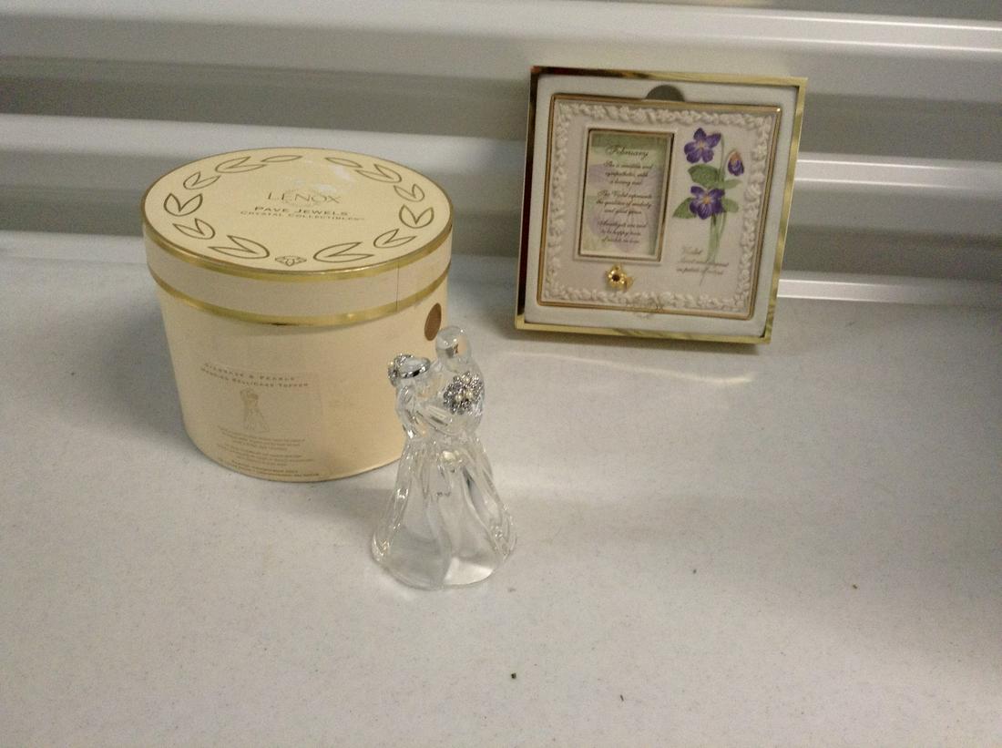 Lenox Pave jewels wedding bell cake topper with box and: Lenox Pave jewels wedding bell cake topper with box and other Lenox