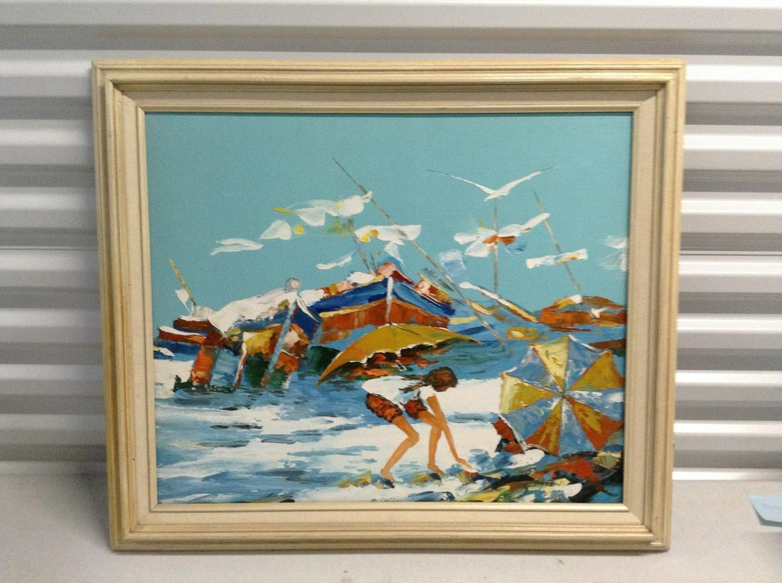Original Oil on canvas signed by the artist Byron: Original Oil on canvas signed by the artist Byron 28"x24"