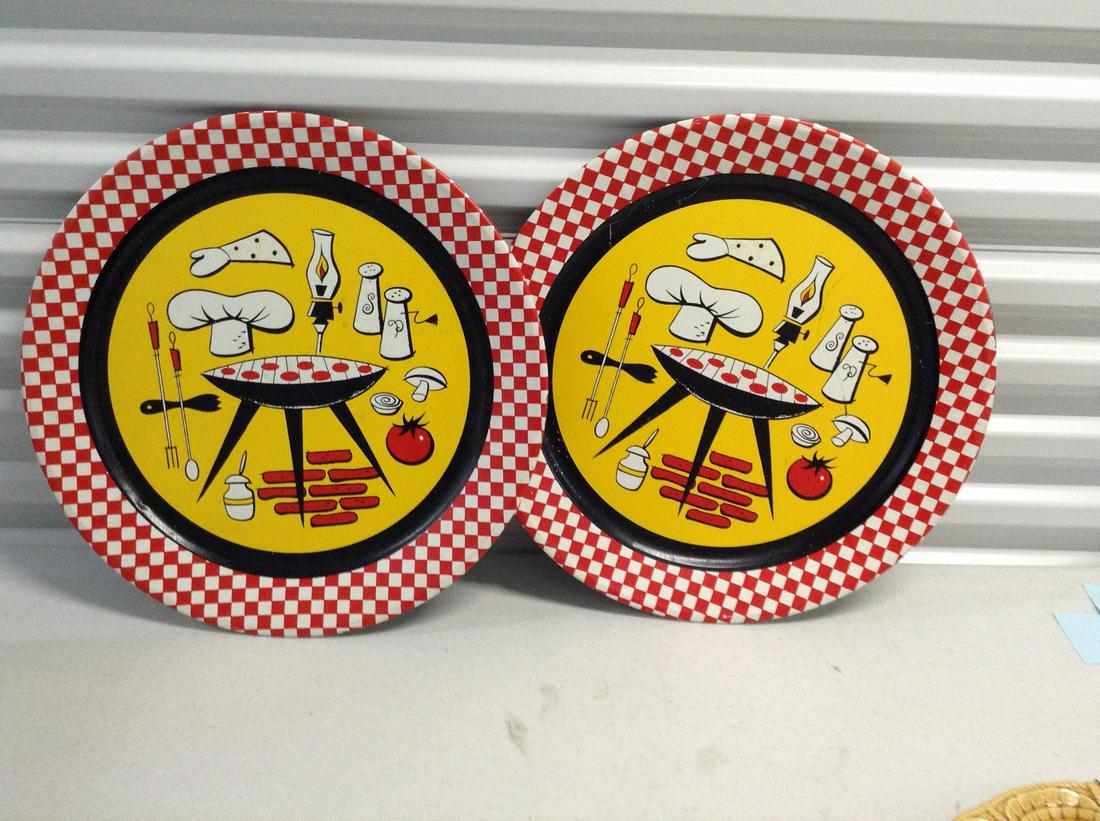 Two Large Vintage BBQ trays (1 of 1)