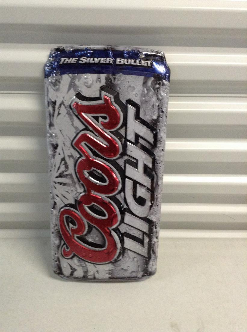 Tin Coors Light sign 18" tall (1 of 1)