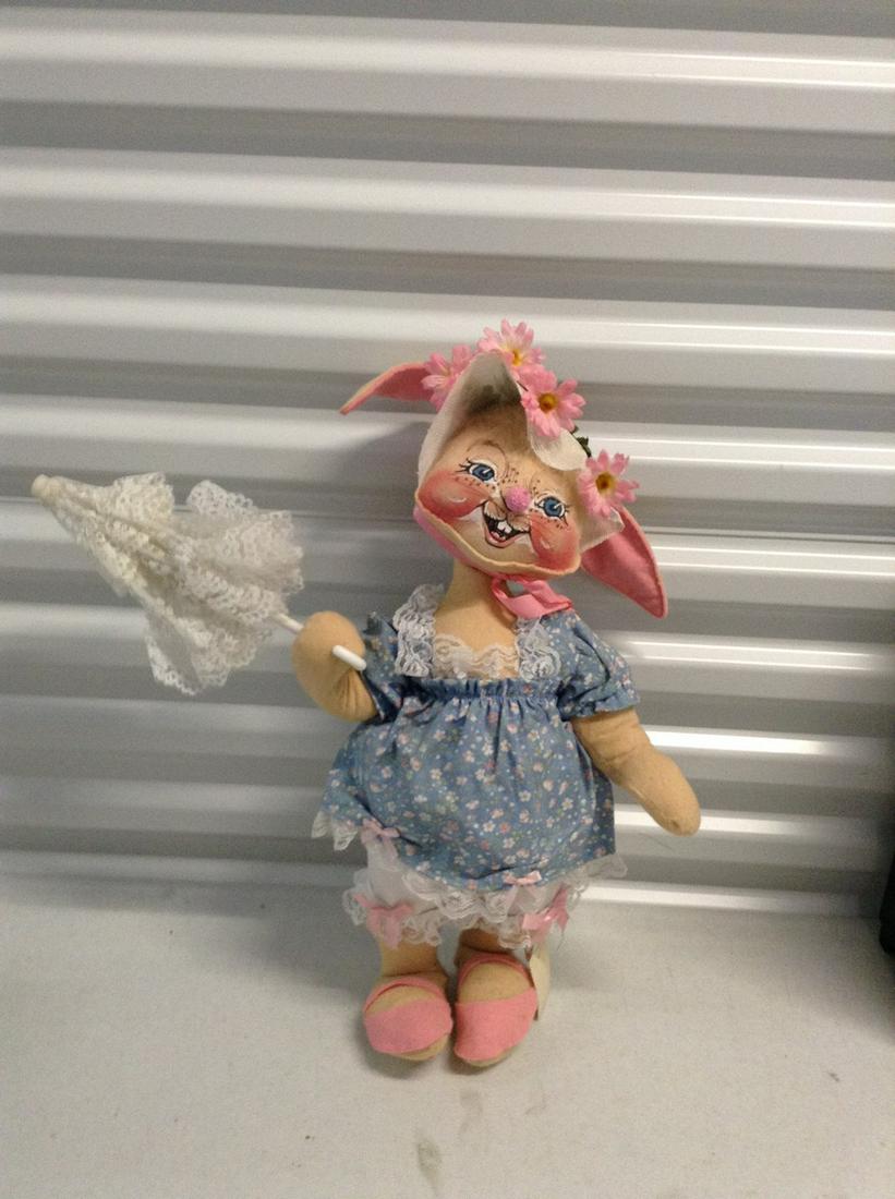 Annalee Easter Bunny with tags 21" tall (1 of 1)