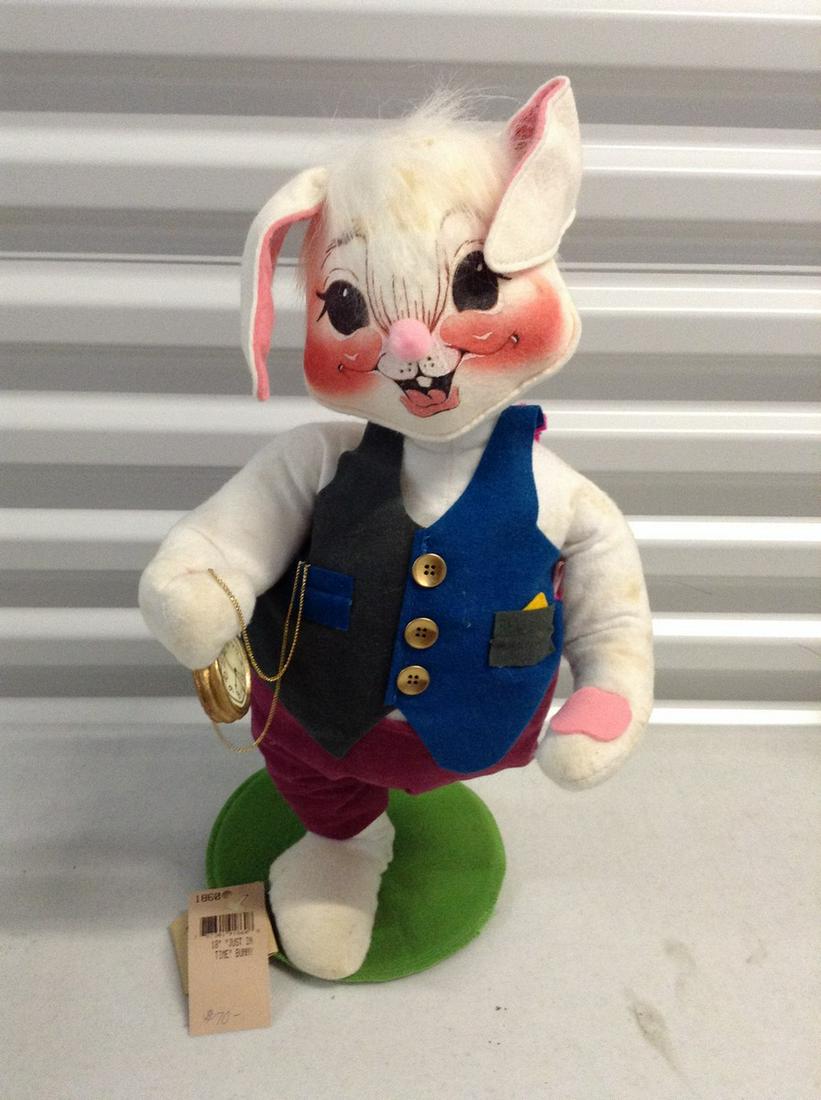 Annalee rabbit with tags 18" tall (1 of 1)
