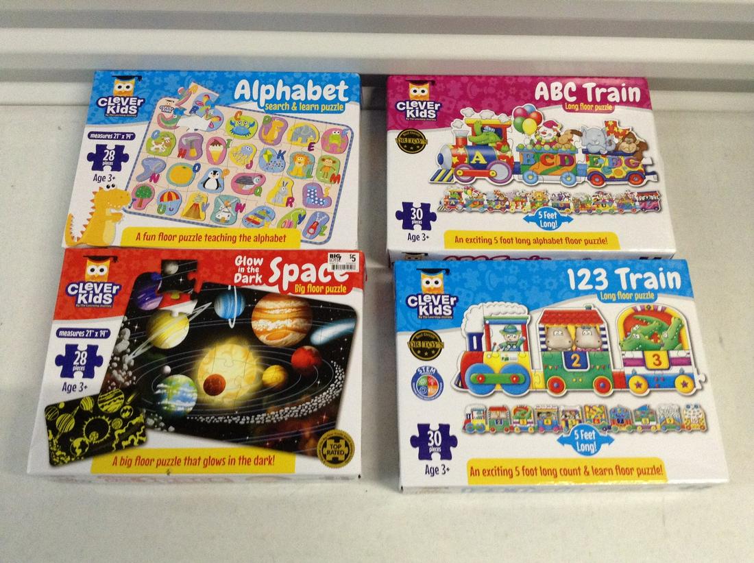 Lot of Clever Kids Learning Puzzles in Boxes: Lot of Clever Kids Learning Puzzles in Boxes