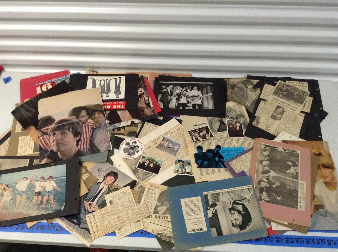Huge lot of Beatles memorabilia - movie tickets,: Huge lot of Beatles memorabilia - movie tickets, magazine and newspaper articles and more