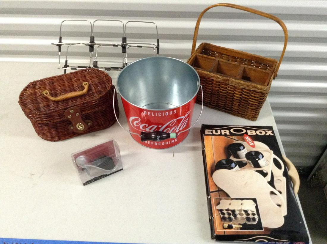 Coca- Cola bucket, Wine racks and more: Coca- Cola bucket, Wine racks and more