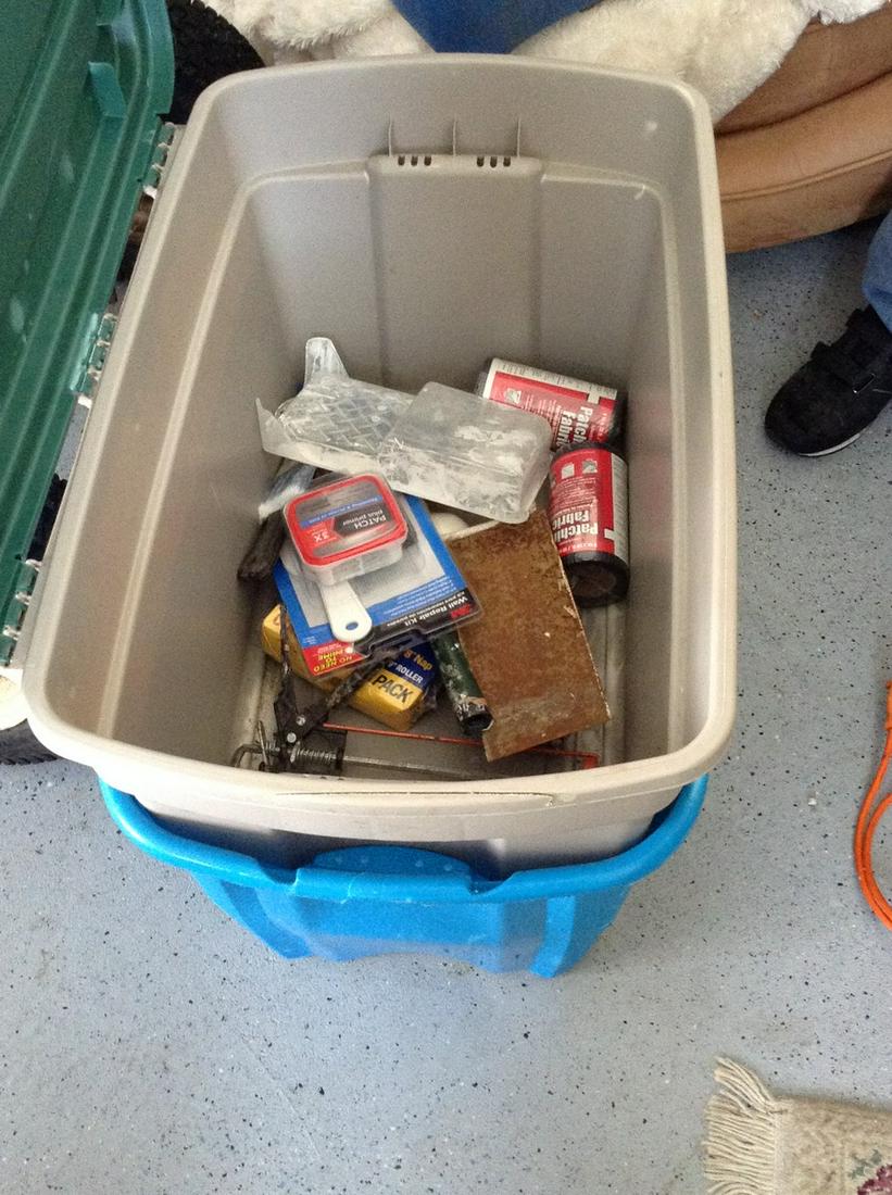 Two totes one full of tools (1 of 1)