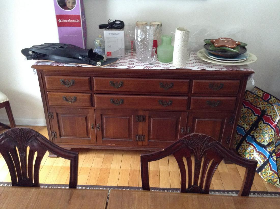 Treasure House solid cherry Buffet 63" long no contents (1 of 1)