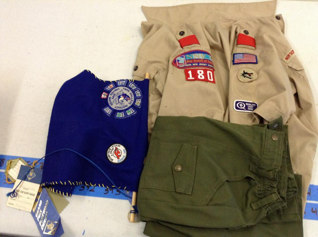 Box of Boy Scouts Clothing: Box of Boy Scouts Clothing