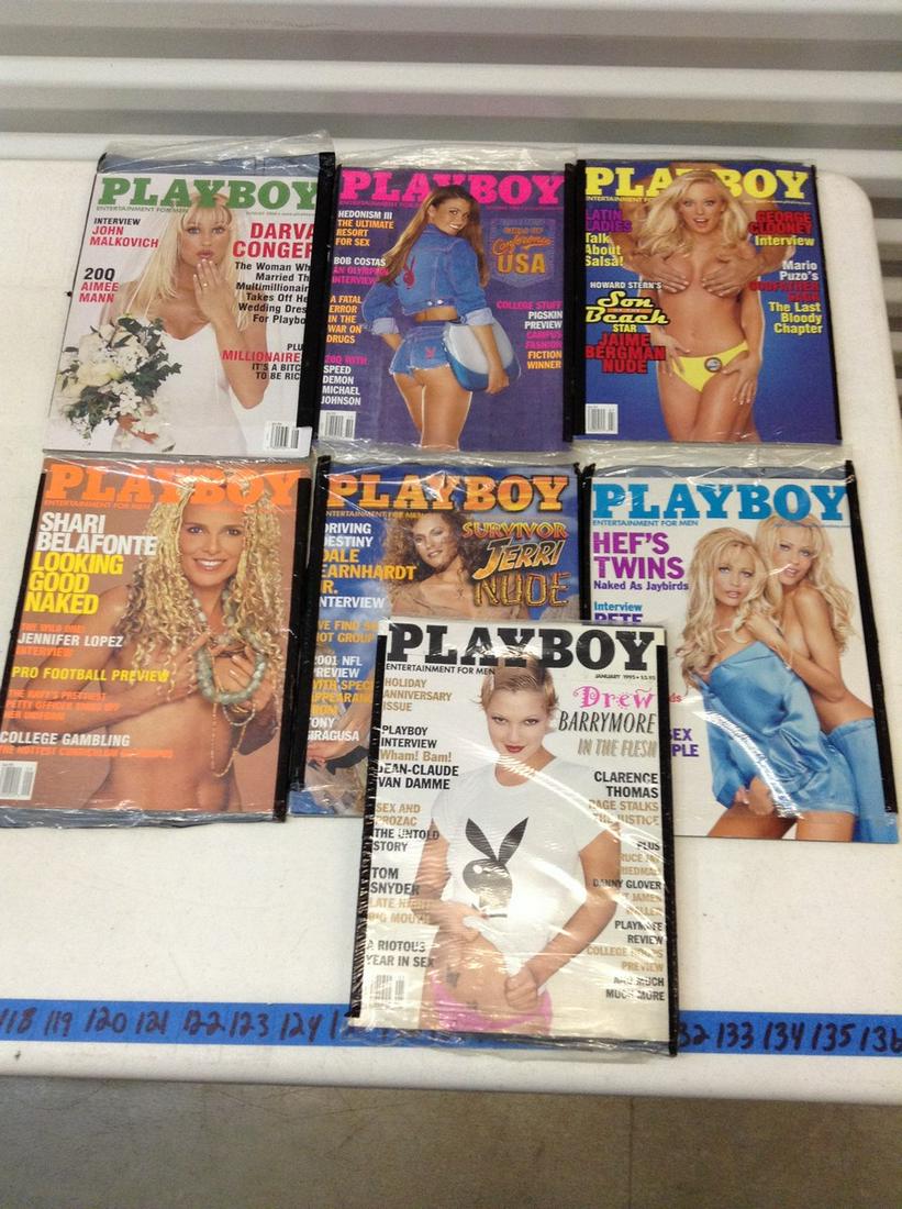 Lot of 1990s and 2000s Playboys still sealed: Lot of 1990s and 2000s Playboys still sealed