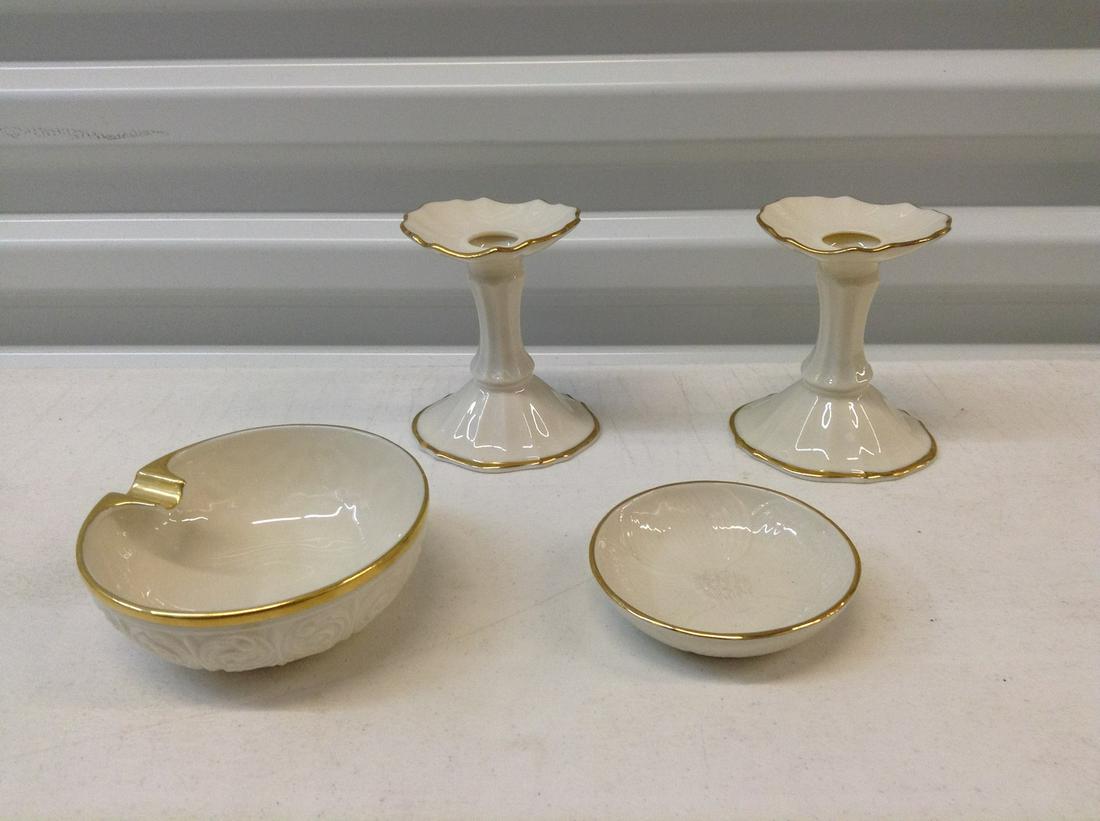 Lenox ashtray, candlestick holders and more: Lenox ashtray, candlestick holders and more