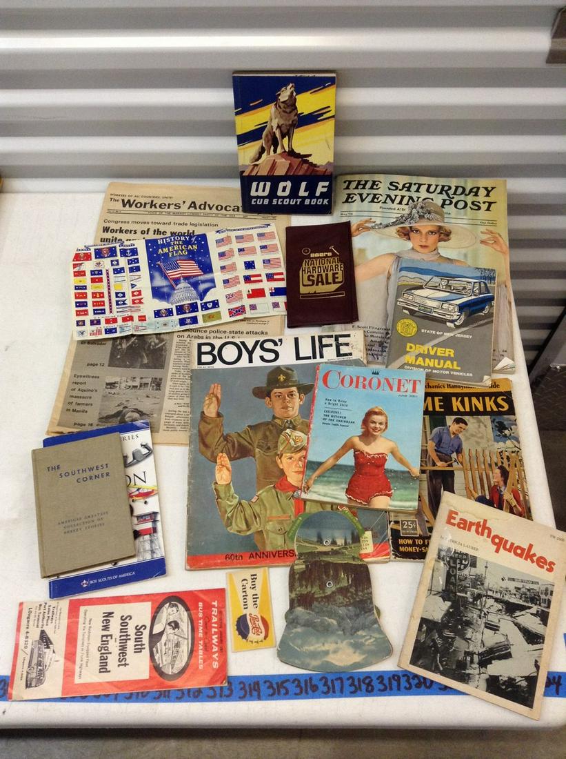 Large lot of Vintage magazines and ephemera: Large lot of Vintage magazines and ephemera