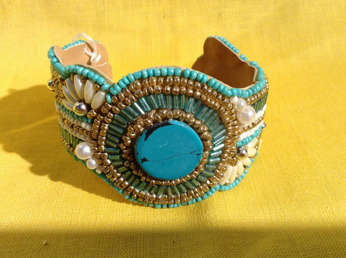 Turquoise beaded Bracelet: Turquoise beaded Bracelet