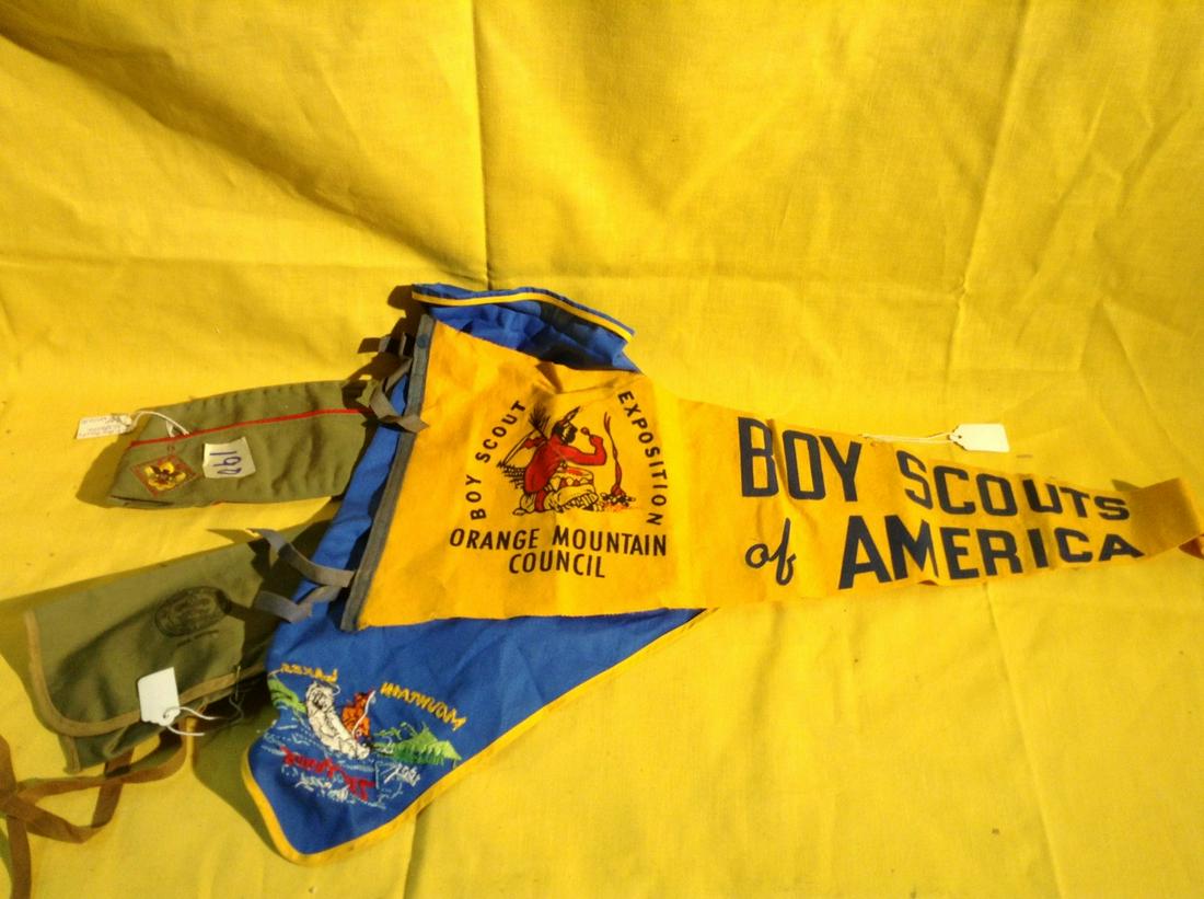 Newark Museum Boy Scouts Hats and Banner (1 of 1)