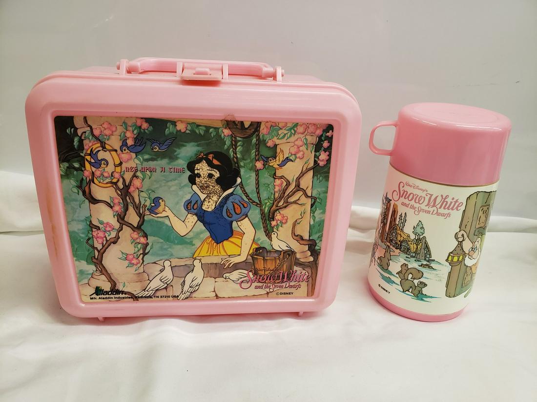 Aladdin Snow White lunch box with thermos - Walt Disney: Aladdin Snow White lunch box with thermos - Walt Disney company