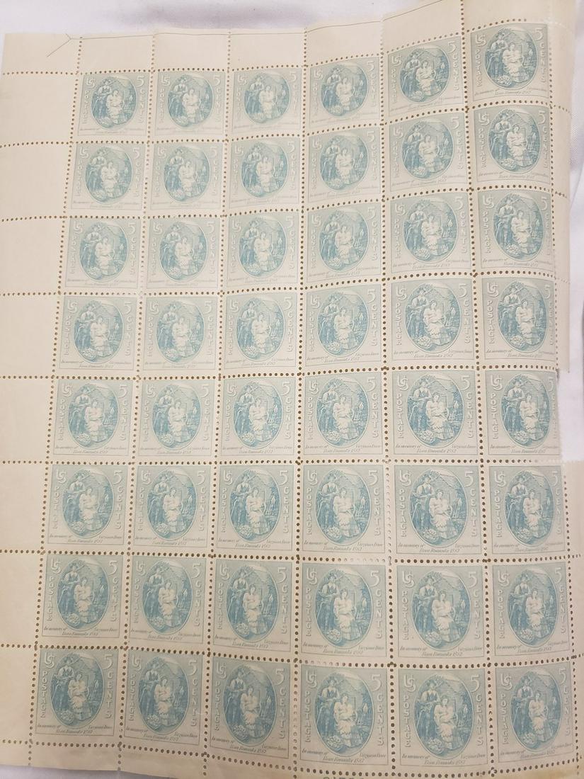 in memory of Virginia dare 5c stamp sheet (1 of 1)