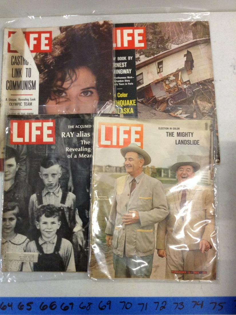 Lot of Four life Magazines (1 of 1)