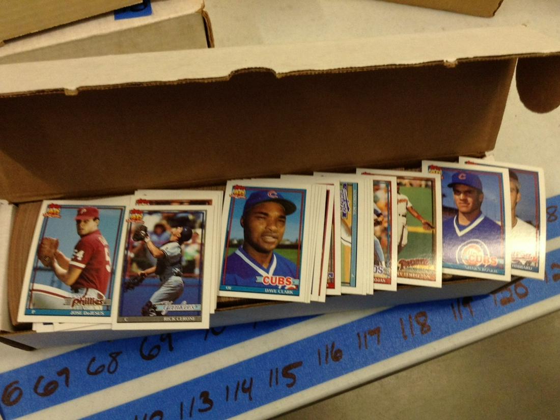 Large Amount of 1991 Topps Baseball Cards (1 of 1)