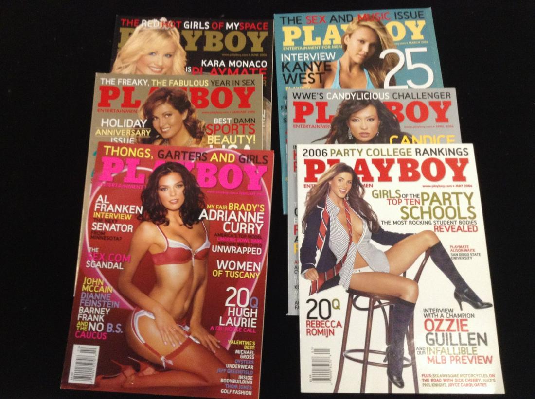 Lot of 2006 Playboy Magazines: Lot of 2006 Playboy Magazines