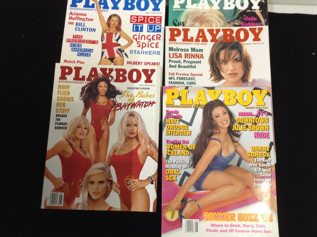 Lot of 1998 Playboy Magazines (1 of 1)