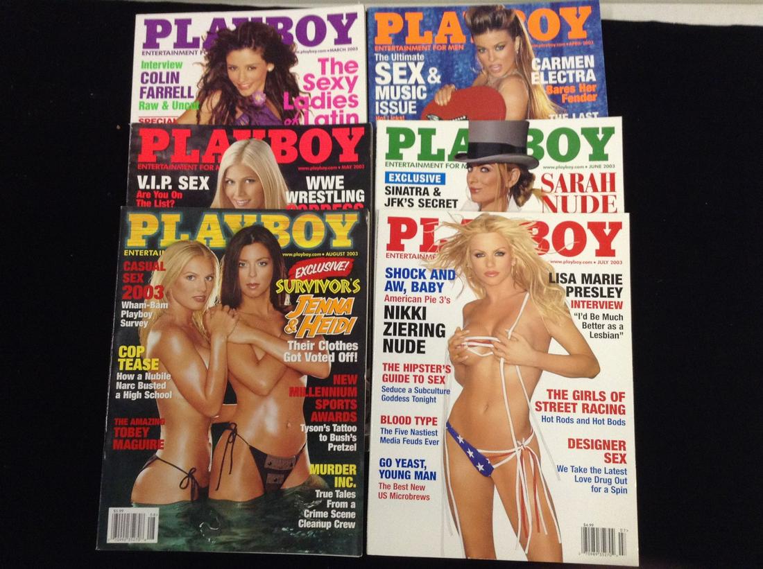 Lot of 2003 Playboy Magazines: Lot of 2003 Playboy Magazines