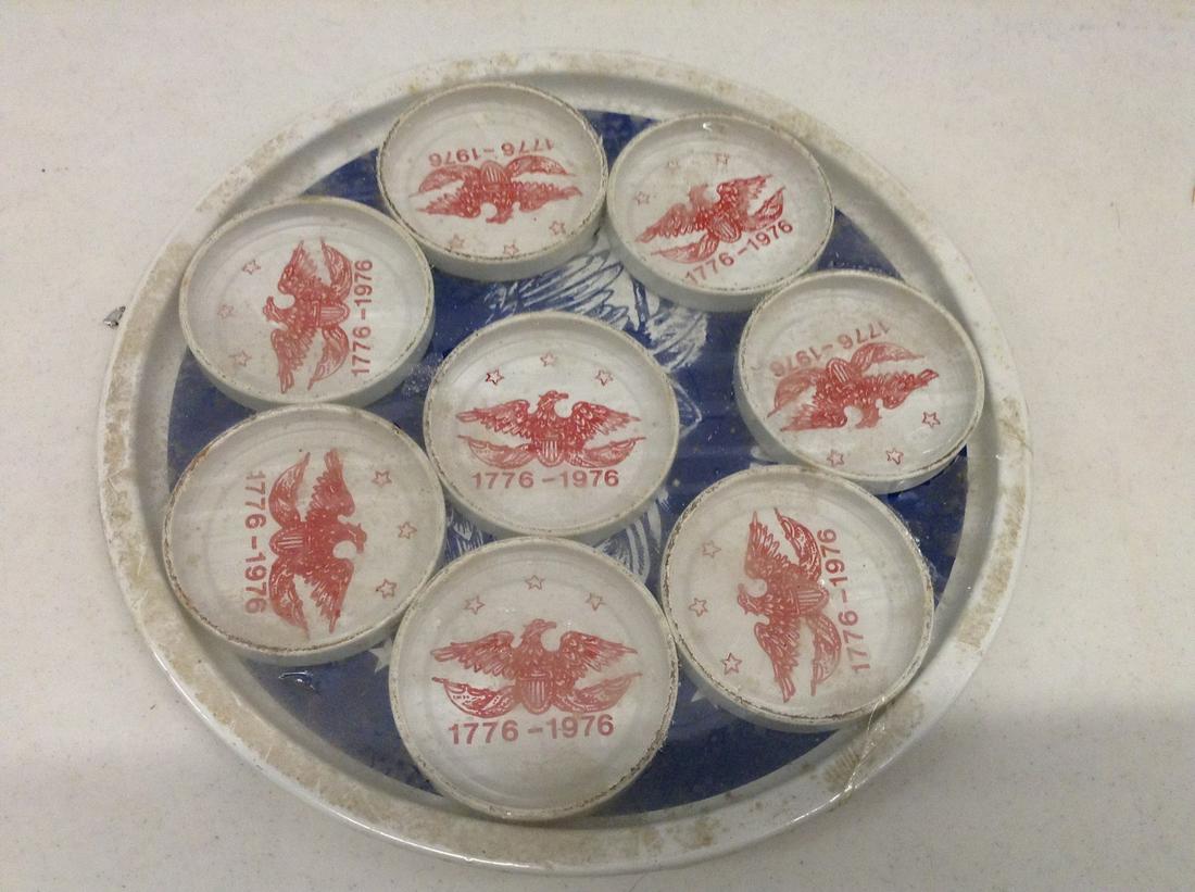 Sealed Patriotic Tin Plate and Coasters: Sealed Patriotic Tin Plate and Coasters