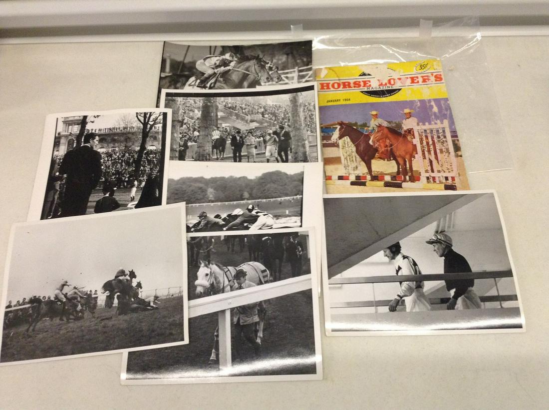 1954 Horse Magazine and Black and White Racing Photos (1 of 1)