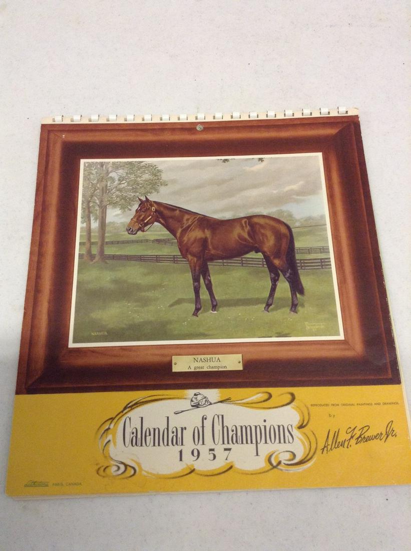 1957 Calendar of Champions (1 of 1)