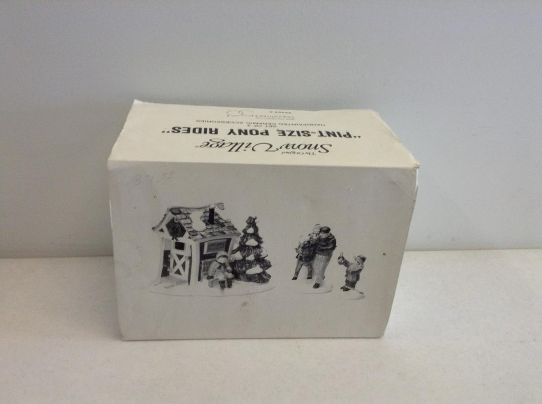 department 56 snow village pint-size pony rides in the: department 56 snow village pint-size pony rides in the box