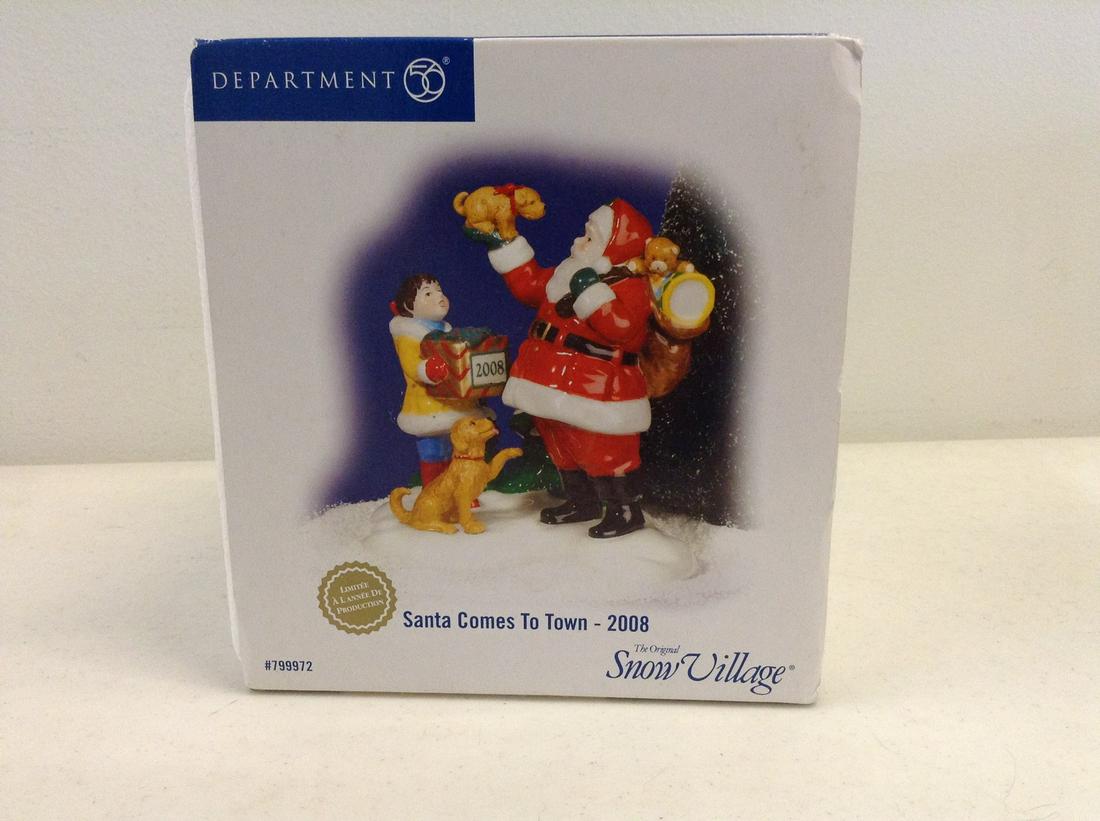department 56 snow village Santa Comes to Town-2008 in: department 56 snow village Santa Comes to Town-2008 in the box