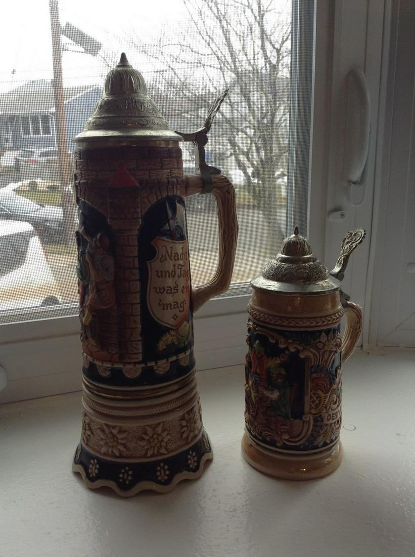 Two West German Beer Steins one musical (1 of 1)