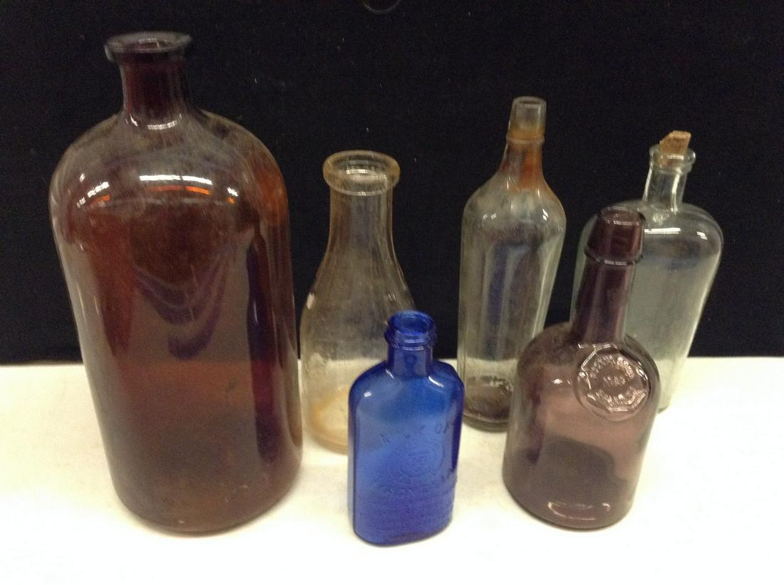 Large Amount of Vintage Bottles: Tallest is 15 in.