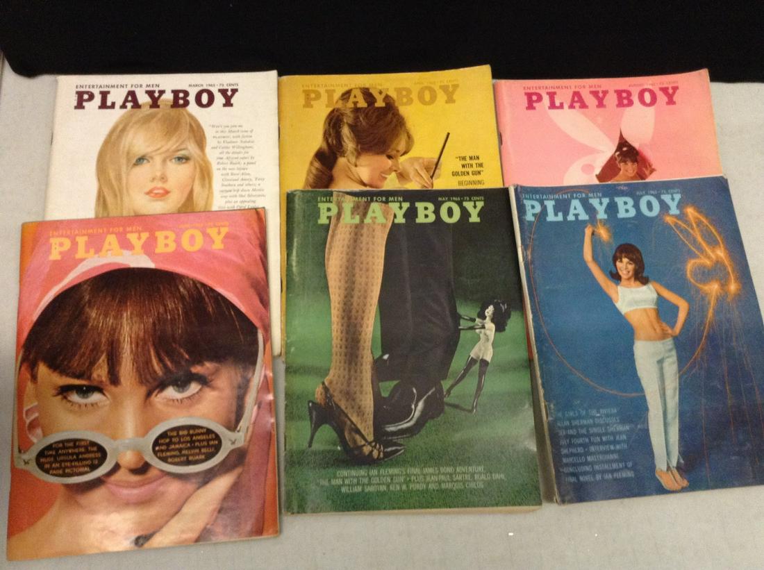 Lot of 1965 Playboy Magazines: Lot of 1965 Playboy Magazines