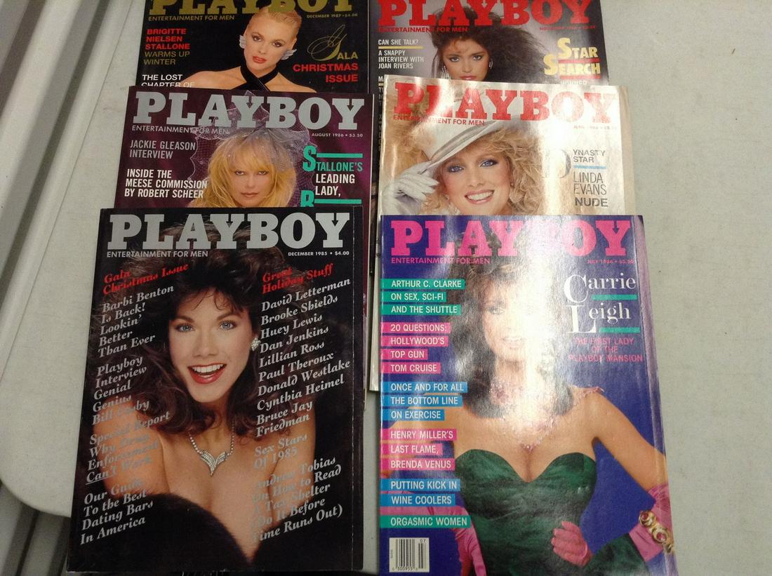 Lot of 1986 and 1987 Playboy Magazines: Lot of 1986 and 1987 Playboy Magazines