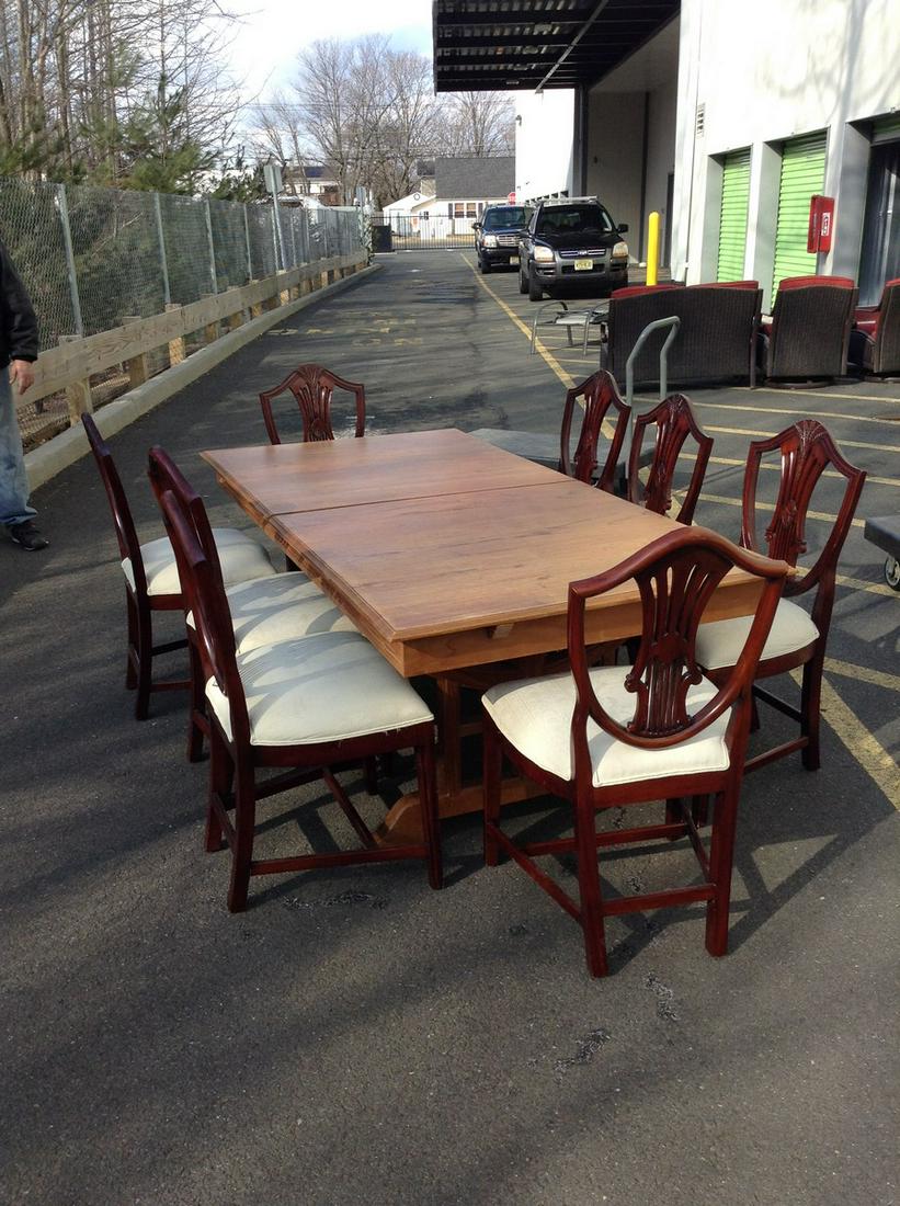 Dining room table with 8 chairs approx 6': Dining room table with 8 chairs approx 6'