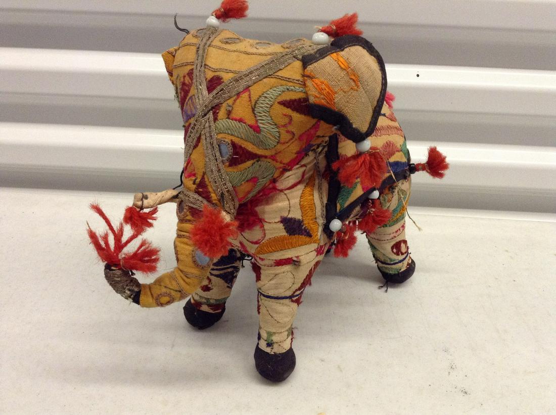 Hand-Made Rag Nigerian Elephant: 10 x 10 x 6