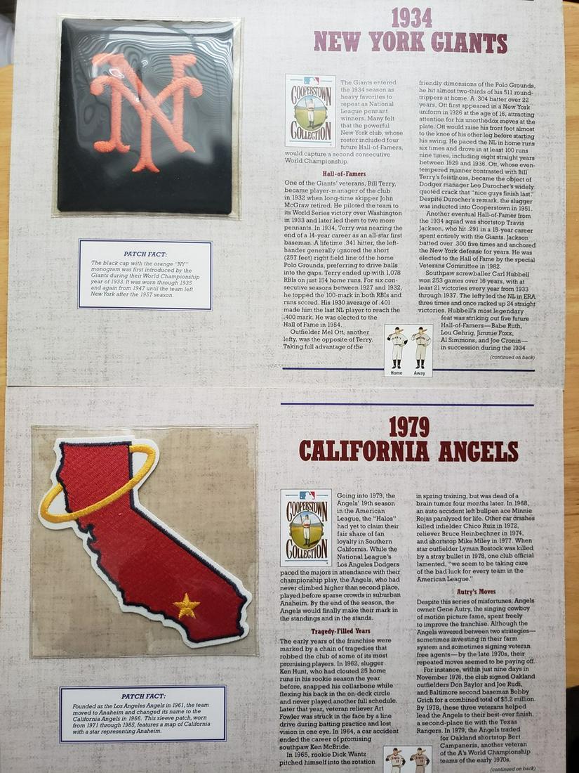 1934 NY Giants & 1979 California Angels official MLB (1 of 1)