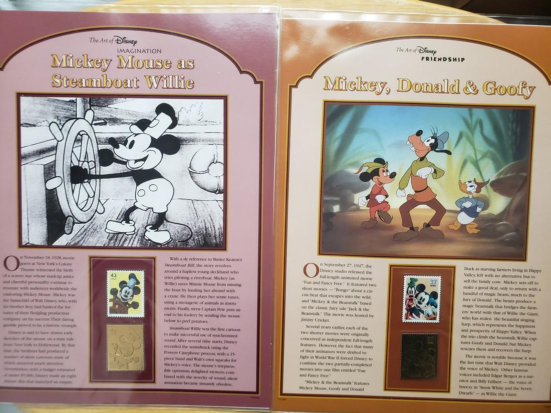 Steamboat Willie & Mickey Mouse and friends collector: Steamboat Willie & Mickey Mouse and friends collector panels and stamps - Walt Disney