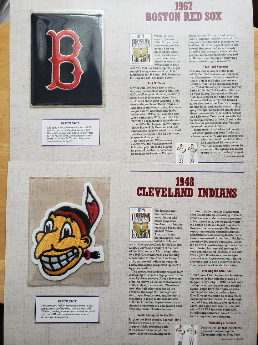 1967 Boston Red Sox & 1948 Cleveland Indians MLB (1 of 1)