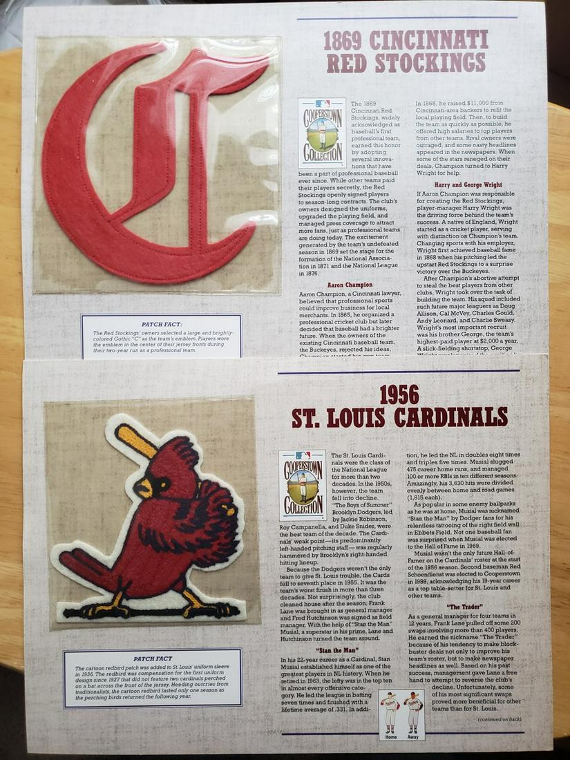 1869 Cincinnati Red Stockings & 1956 St. Louis (1 of 1)