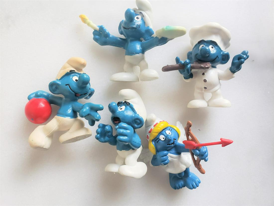 Lot of 1970's smurf figures (1 of 1)