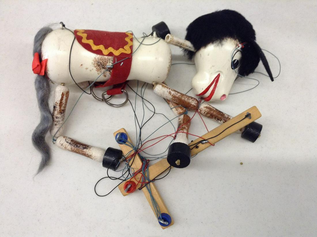 Early Wooden Horse Marionette (1 of 1)