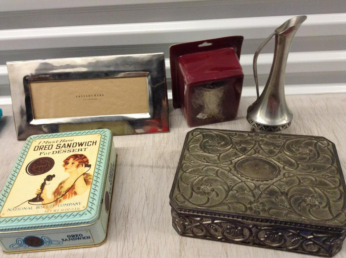 Picture Frame, Jewelry Box, Tin Oreo Container, and: Picture Frame, Jewelry Box, Tin Oreo Container, and More