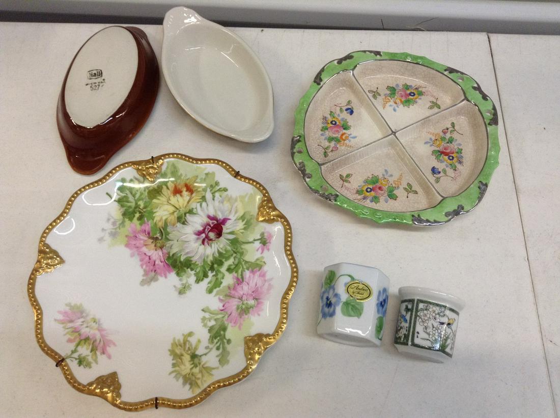 Limoges plate, Hall dishes and more (1 of 1)