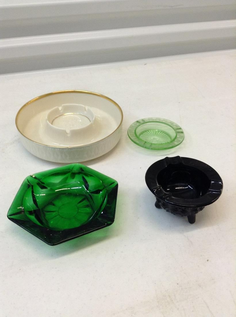 Large Lenox and vintage glass ashtrays (1 of 1)