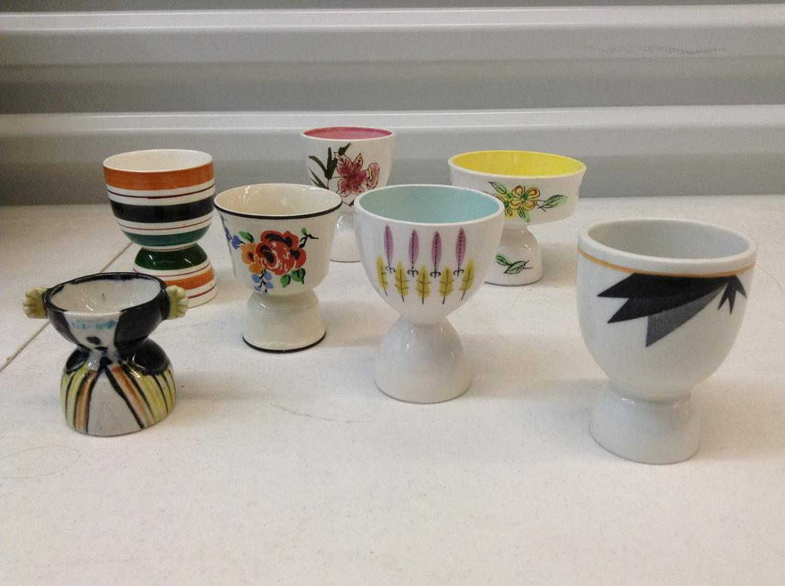 Lot of Vintage egg cups some marked Japan (1 of 1)
