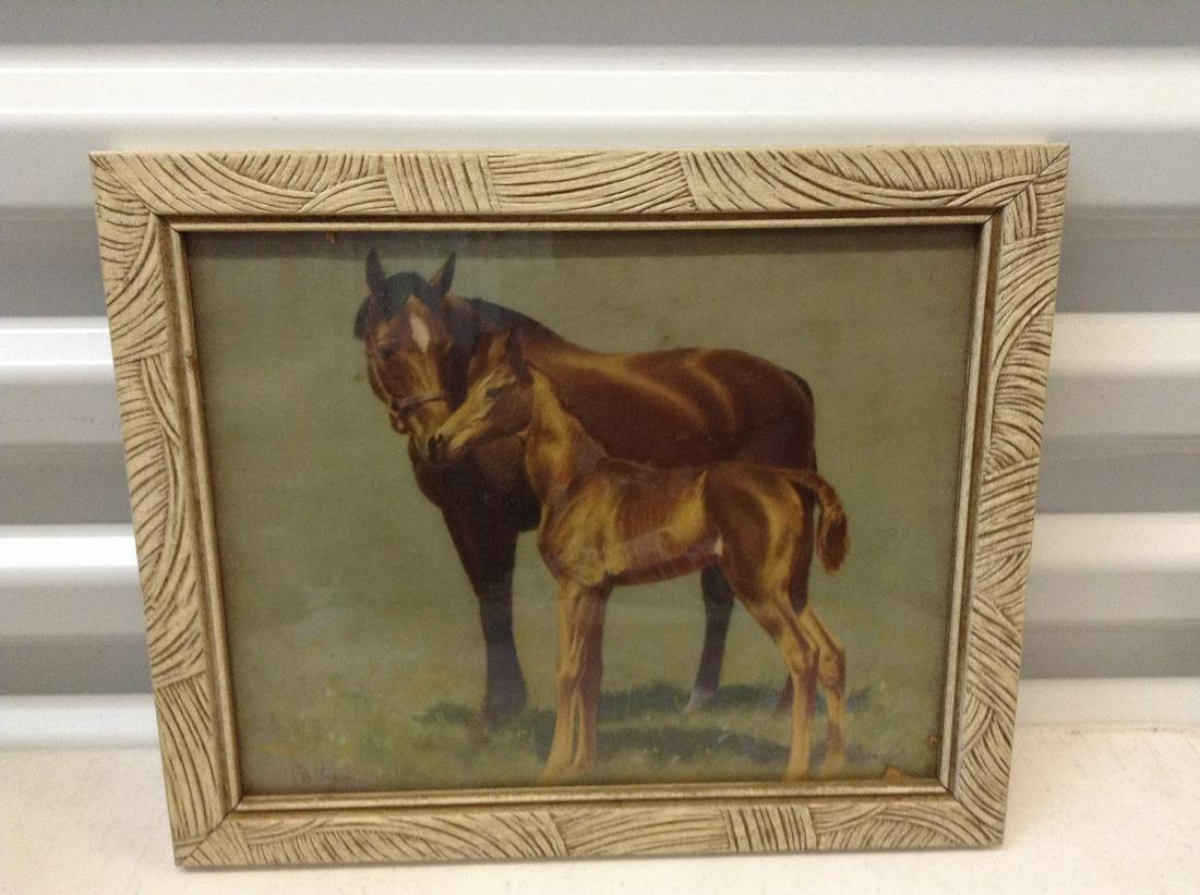 Signed Vintage Horse Print 9.5"x11.5" (1 of 1)