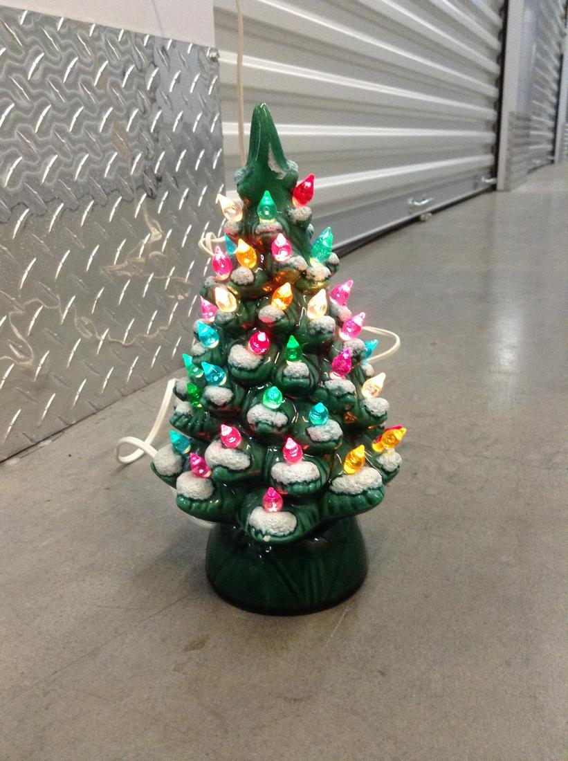 Vintage Ceramic Christmas tree 10" tall (1 of 1)