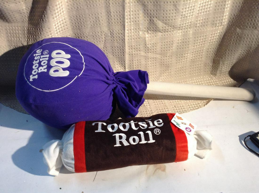 Plush Lollipop and Tootsie Roll: Plush Lollipop and Tootsie Roll