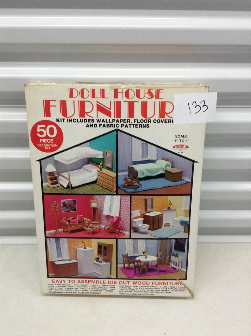 Vintage Dollhouse furniture kit NIB (1 of 1)