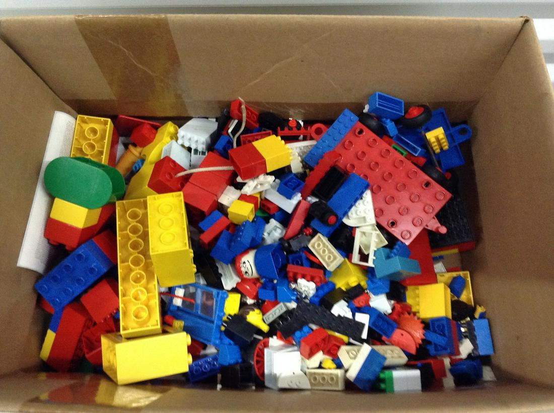 Box full of Legos: Box full of Legos